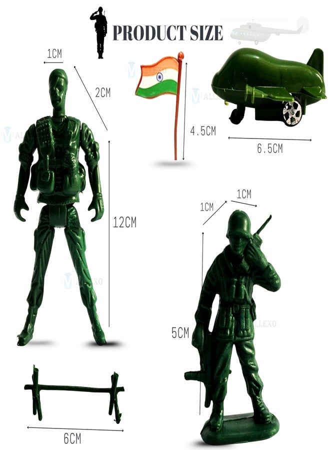 Mallexo مجموعة ألعاب جنود ماليكسو للأطفال | 54 قطعة من الجنود للأطفال | لعبة معسكر قاعدة الشرطة والجيش للأولاد والبنات، شخصيات عسكرية، مجموعة لعب ساحة المعركة، ألعاب تعليمية للأطفال من عمر 3 سنوات فما فوق - Image 3